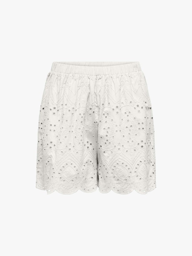 Calções em Bordado Inglês