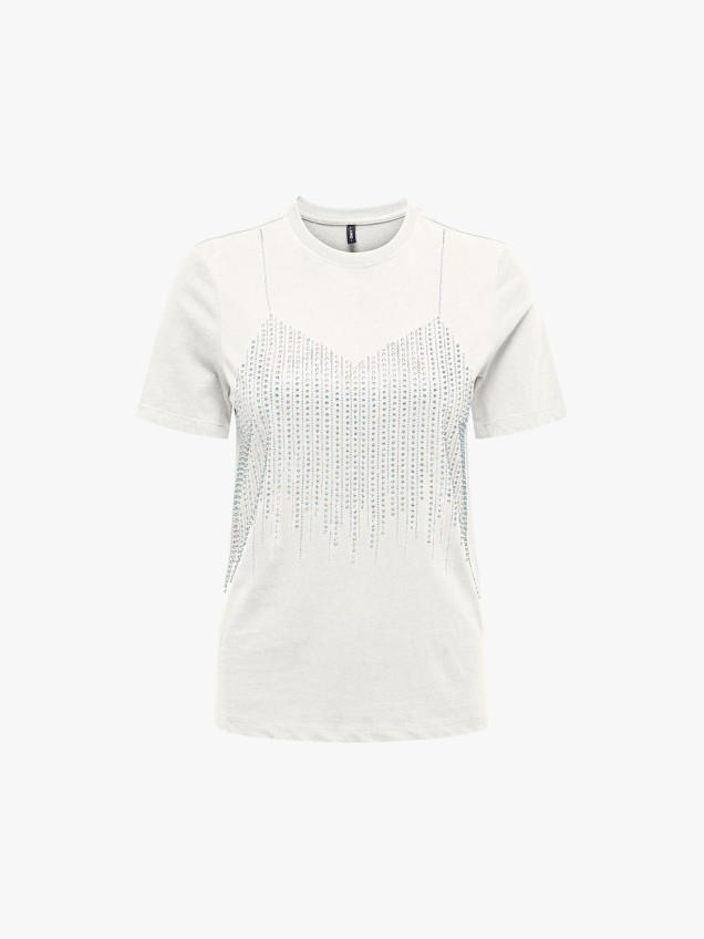 T-Shirt com Strass