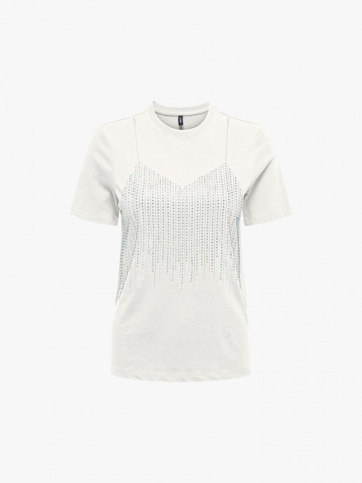 T-Shirt com Strass