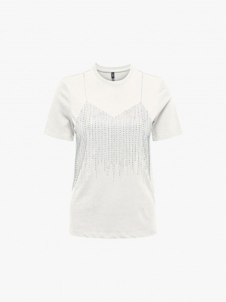 T-Shirt com Strass