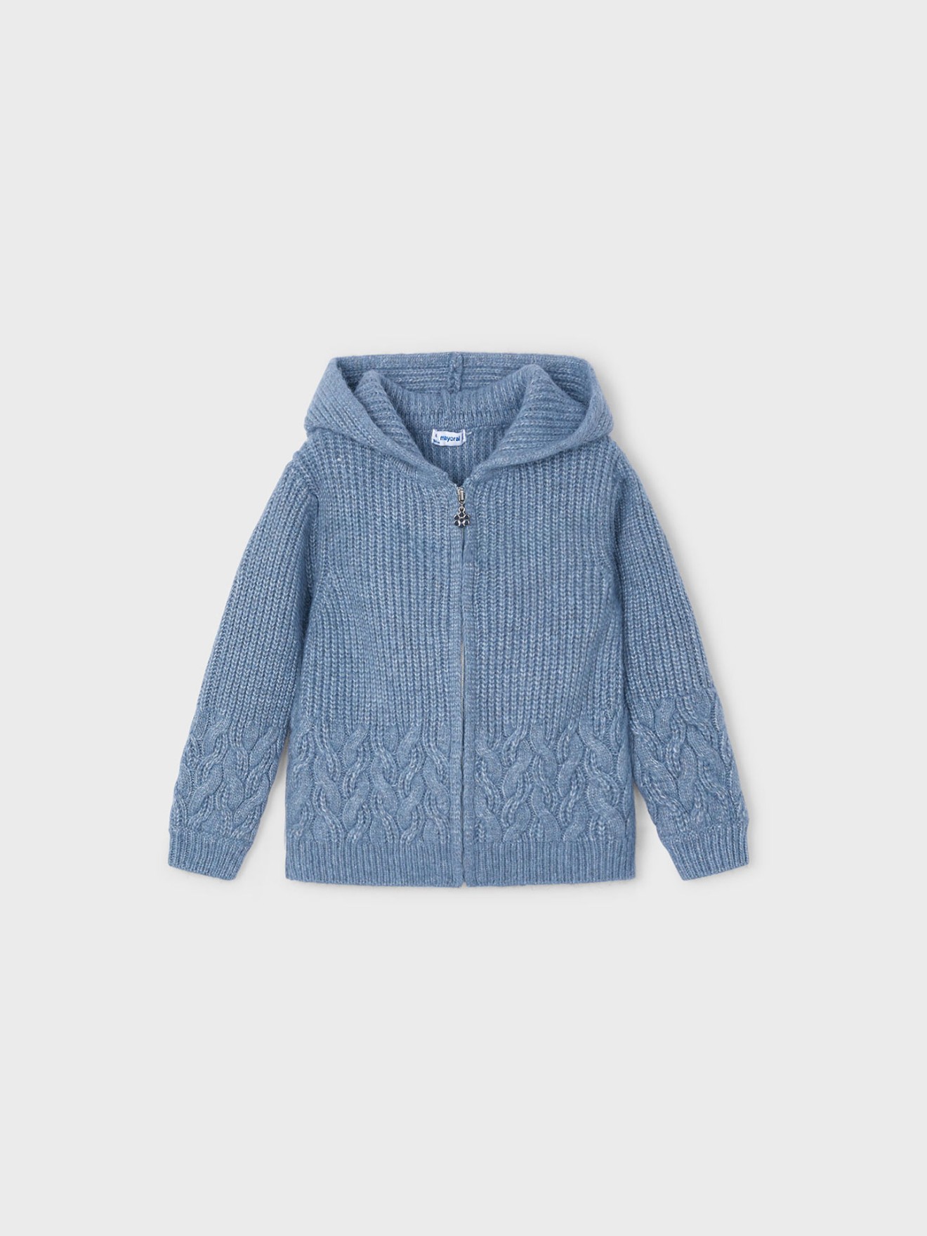 Casaco em Tricot com Capuz