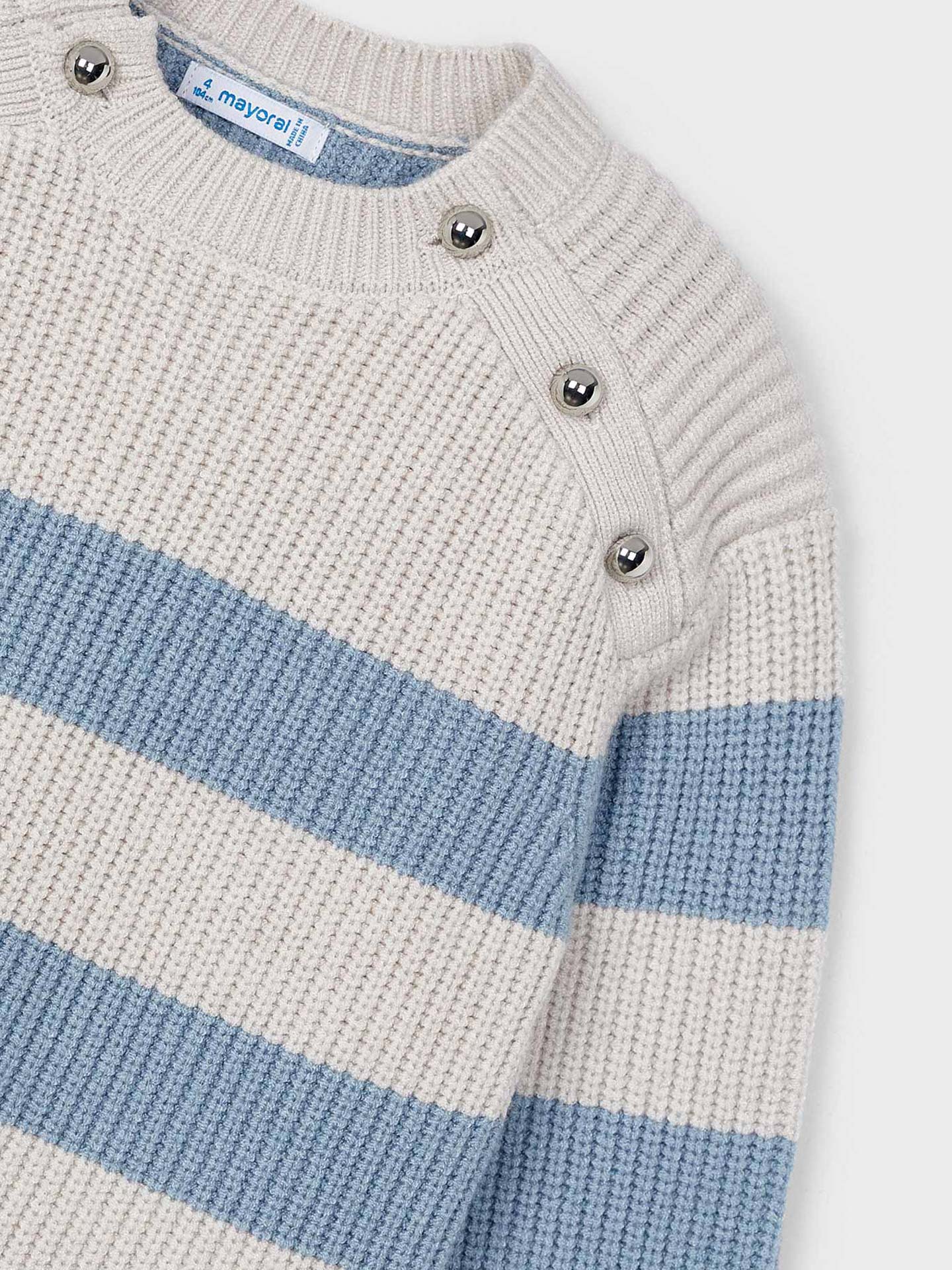 Vestido às Riscas em Tricot