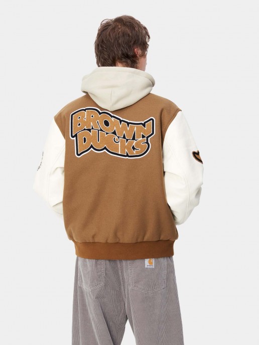 Bomber Jacket Brown Ducks