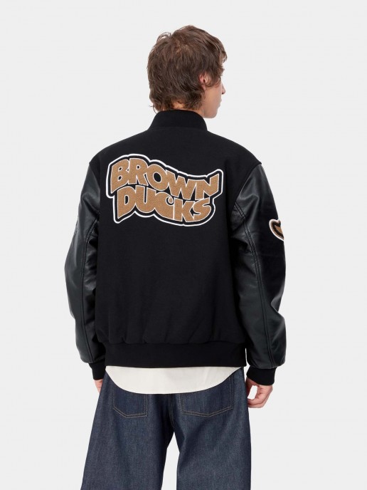 Bomber Jacket Brown Ducks