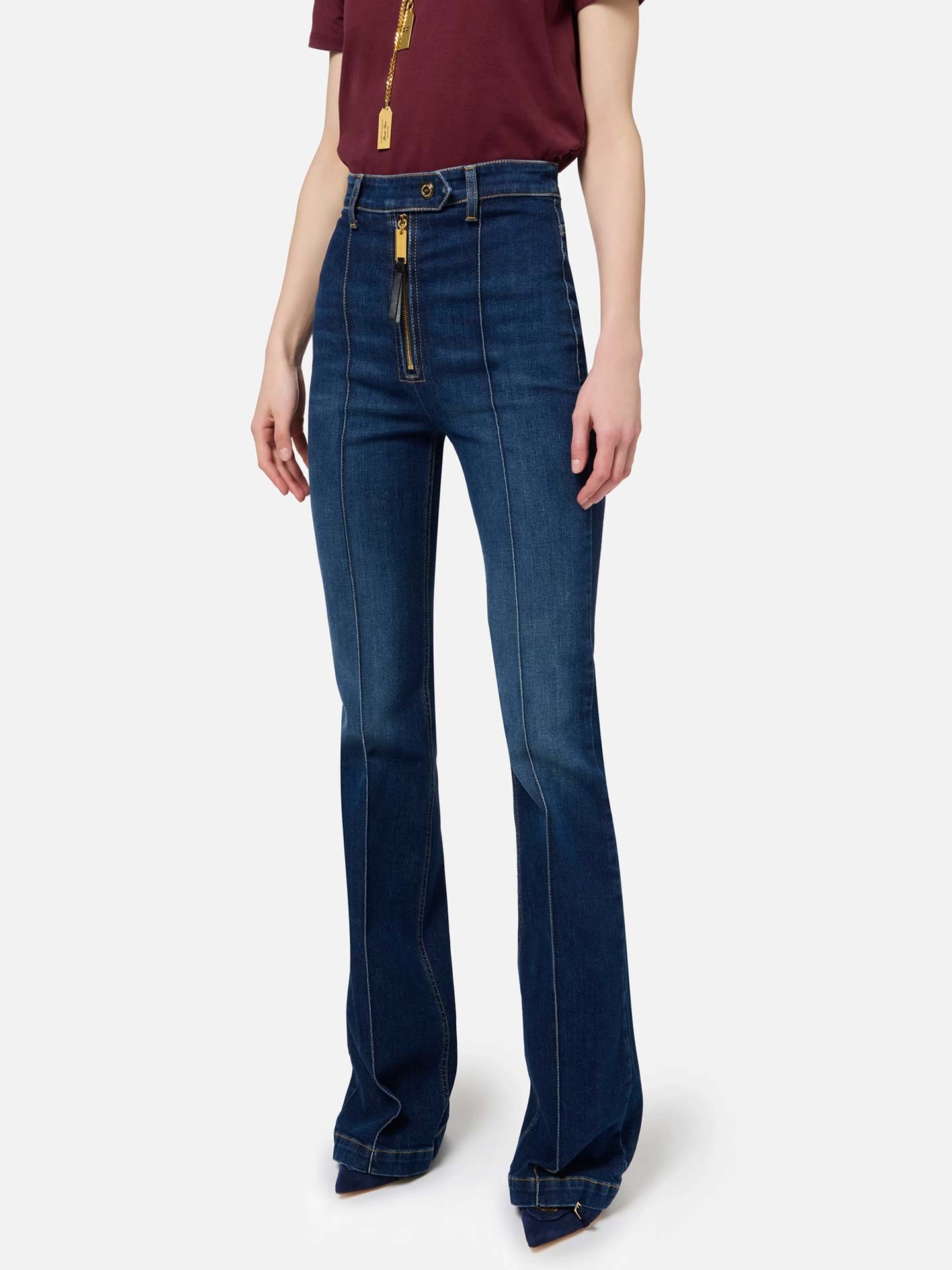 Calças de Ganga Flared Fit