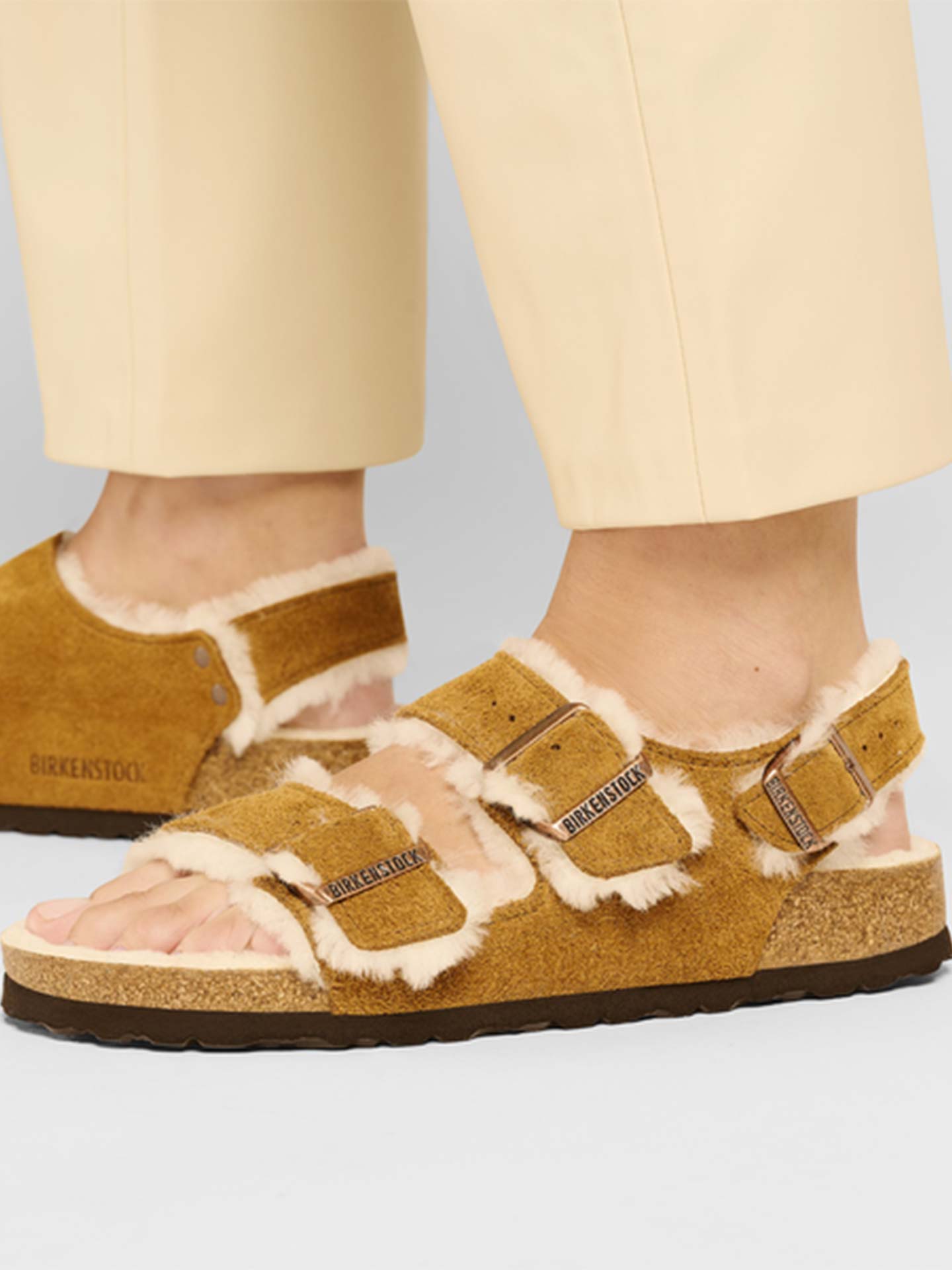 Sandálias Milano Shearling