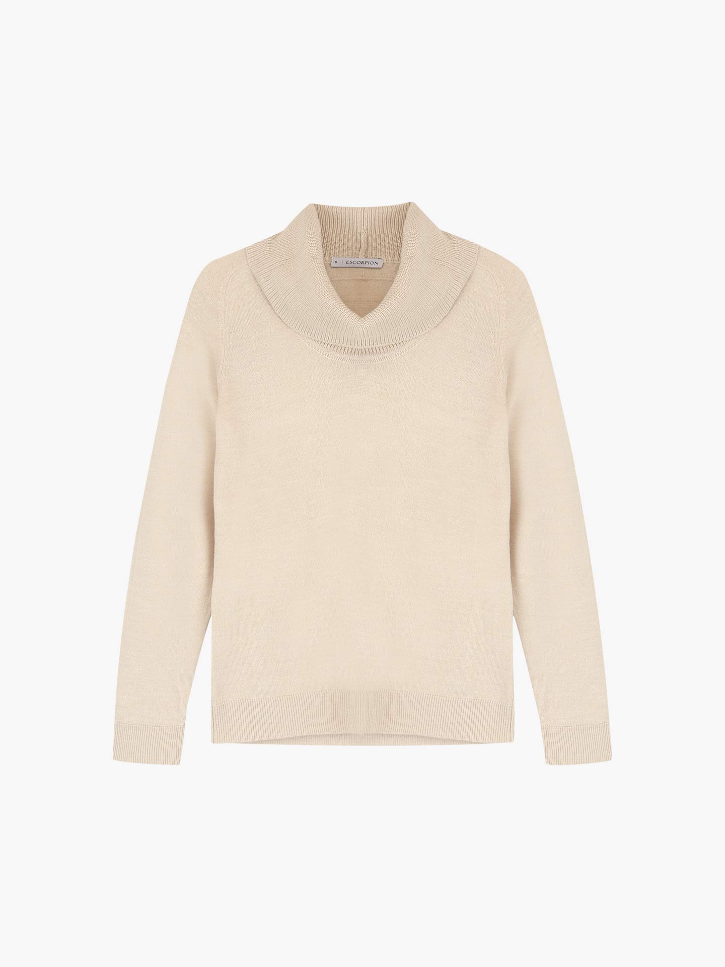 Camisola de Gola Alta em Lã