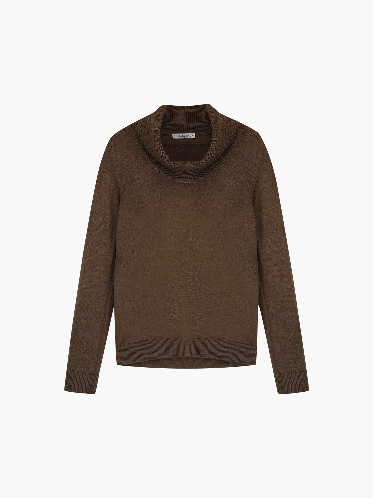 Camisola de Gola Alta em Lã