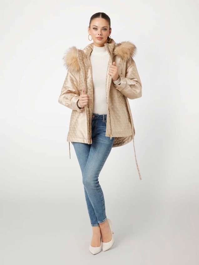 Parka com Padrão
