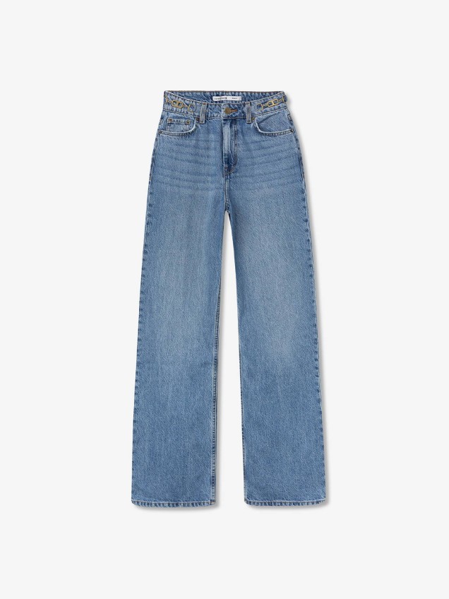 Calças de Ganga Wide Leg