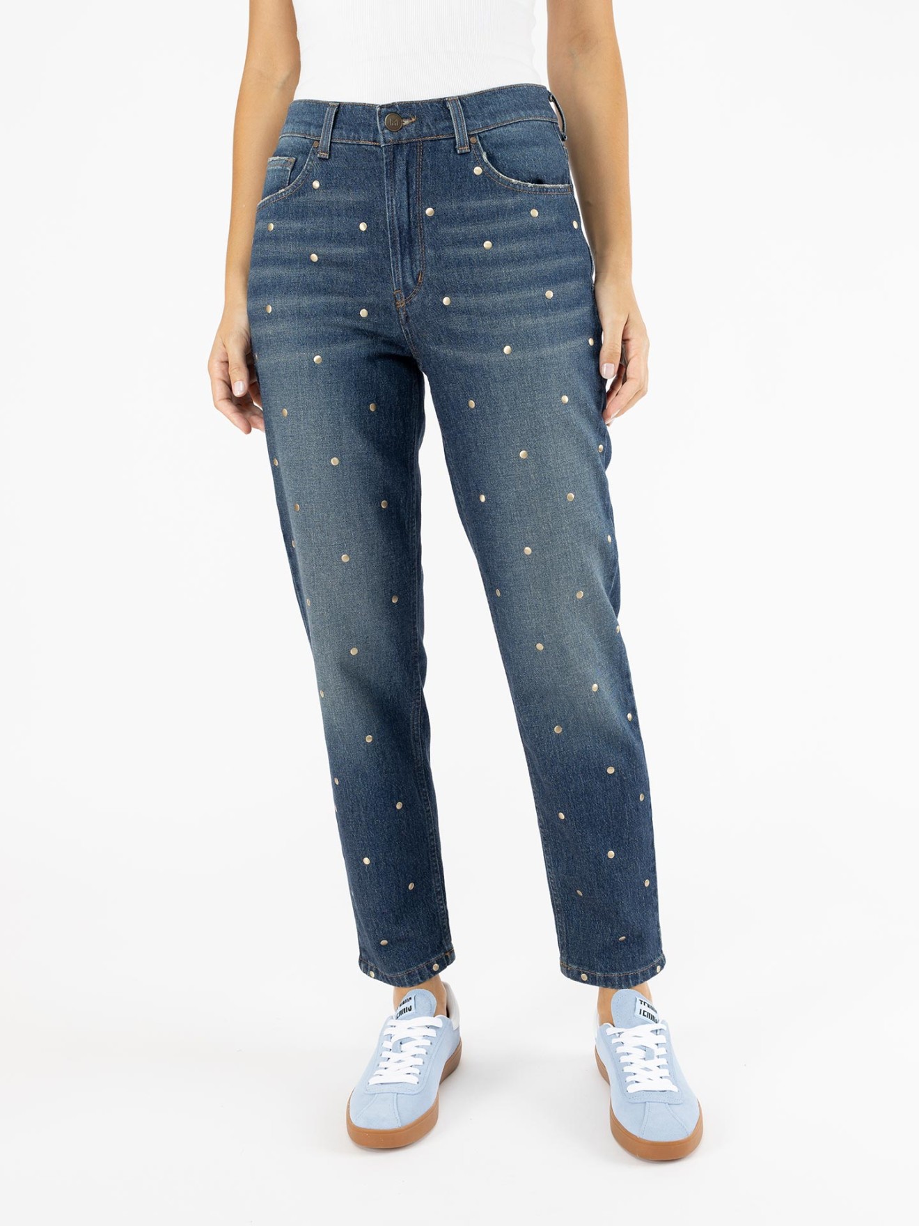 Calças de Ganga Mom Fit