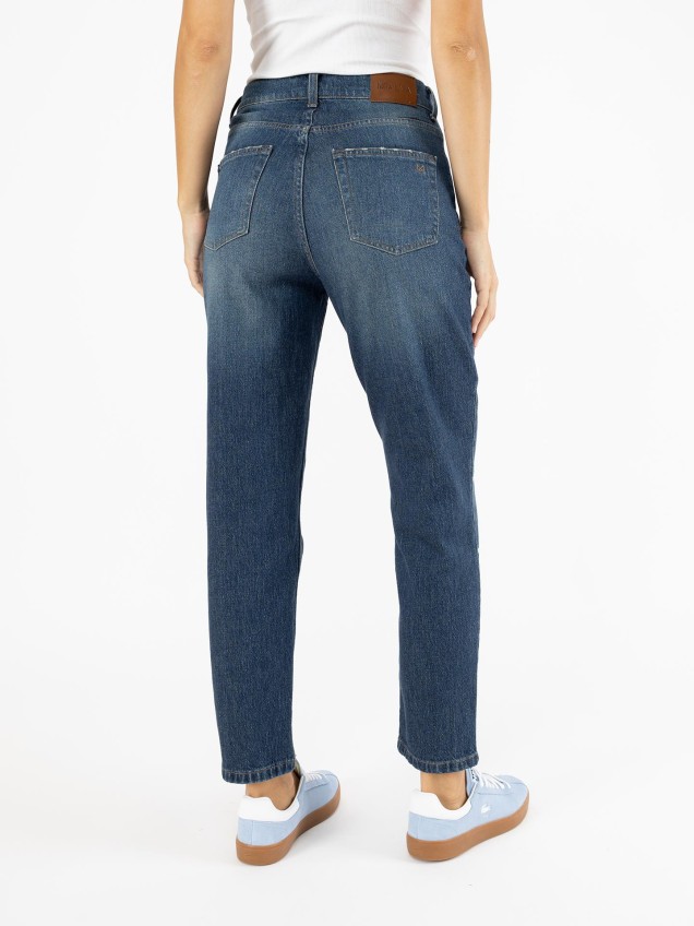 Calças de Ganga Mom Fit