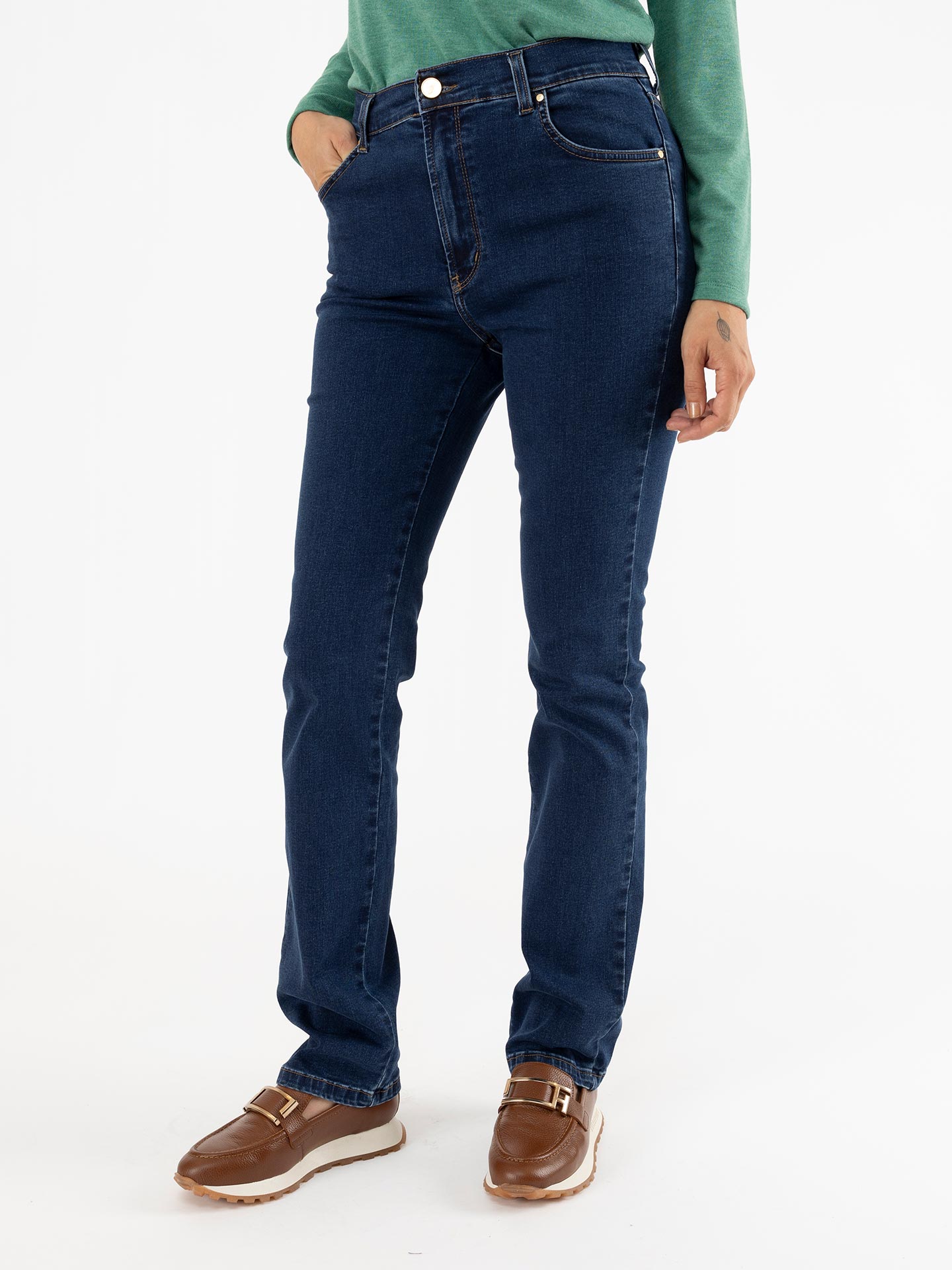 Calças de Ganga Straight Fit