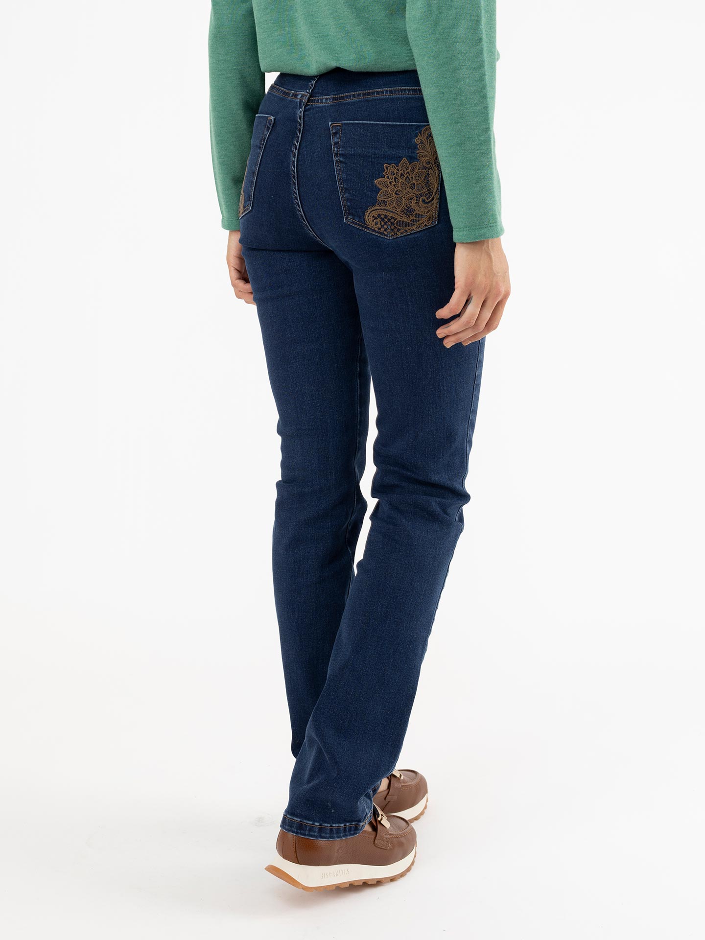 Calças de Ganga Straight Fit