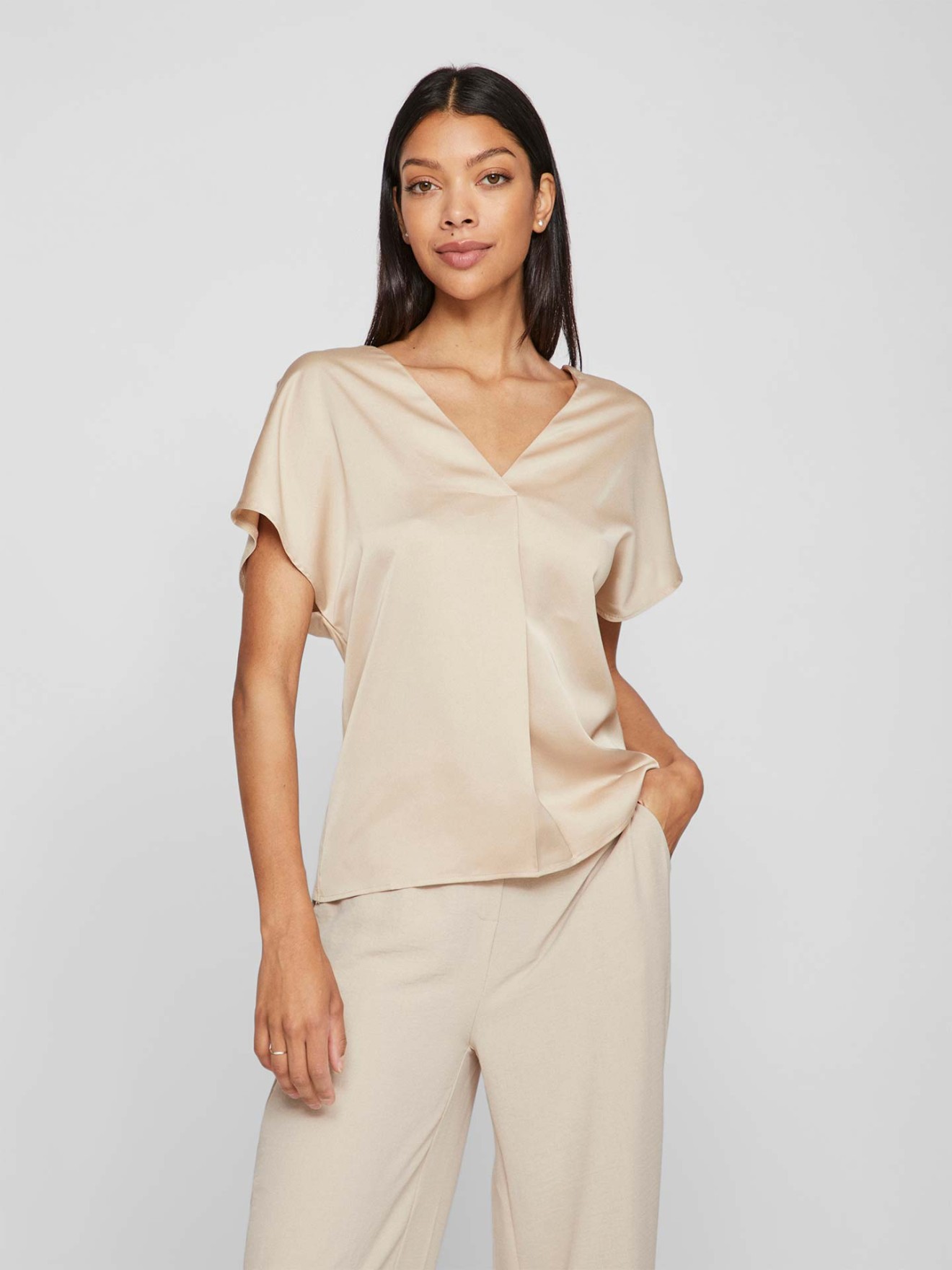 Blusa com Decote em V