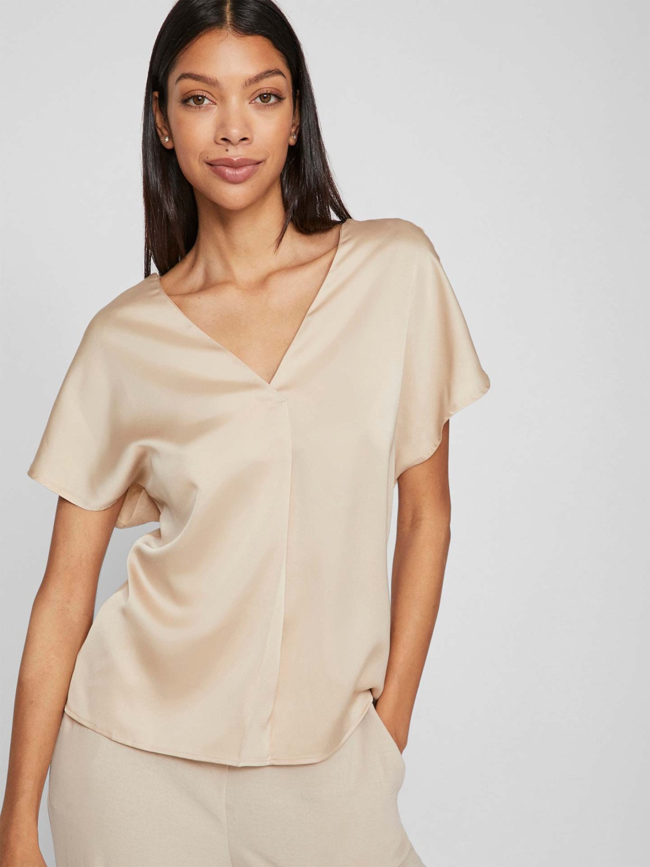 Blusa com Decote em V