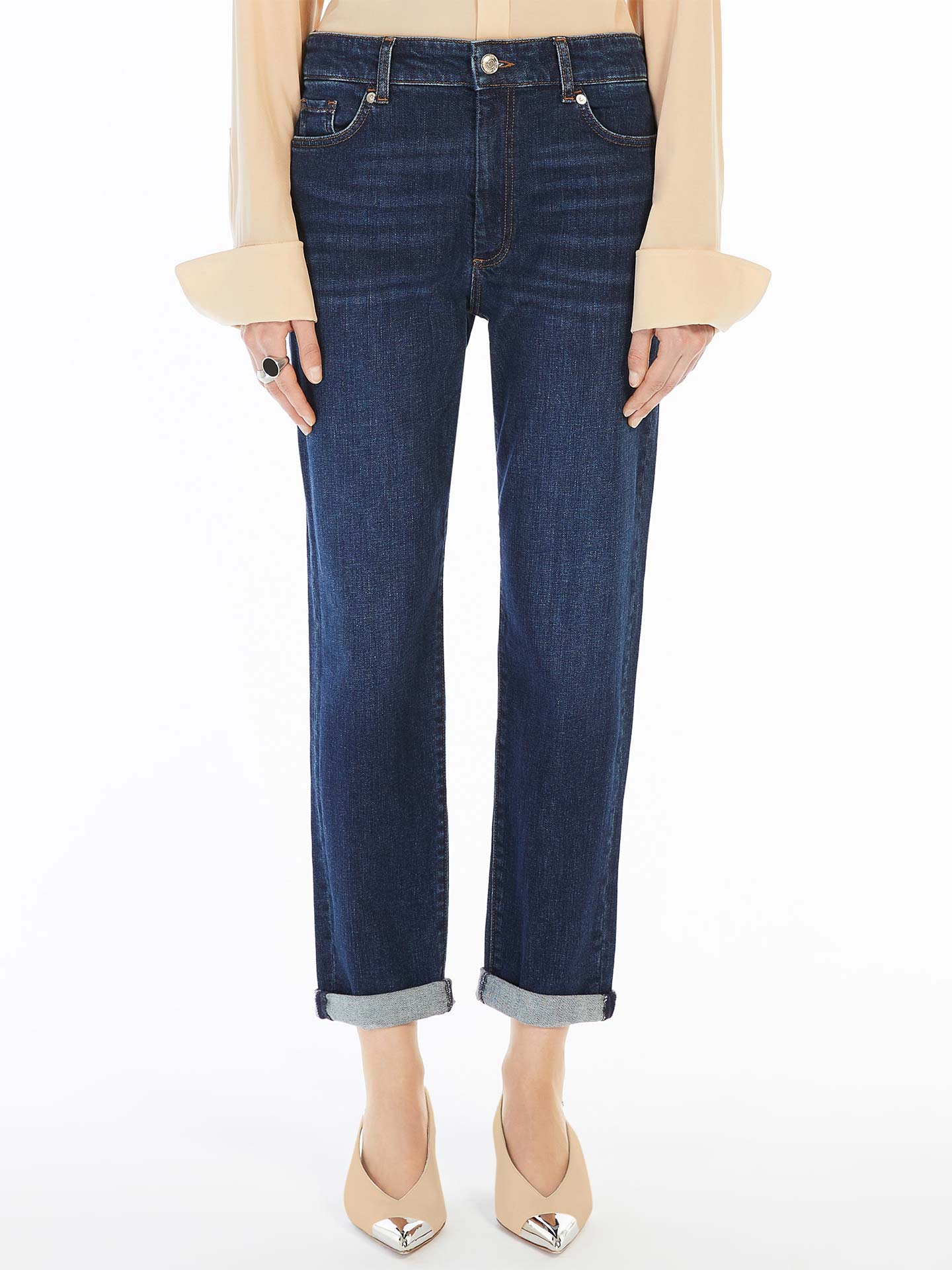 Calças de Ganga Boyfriend Fit
