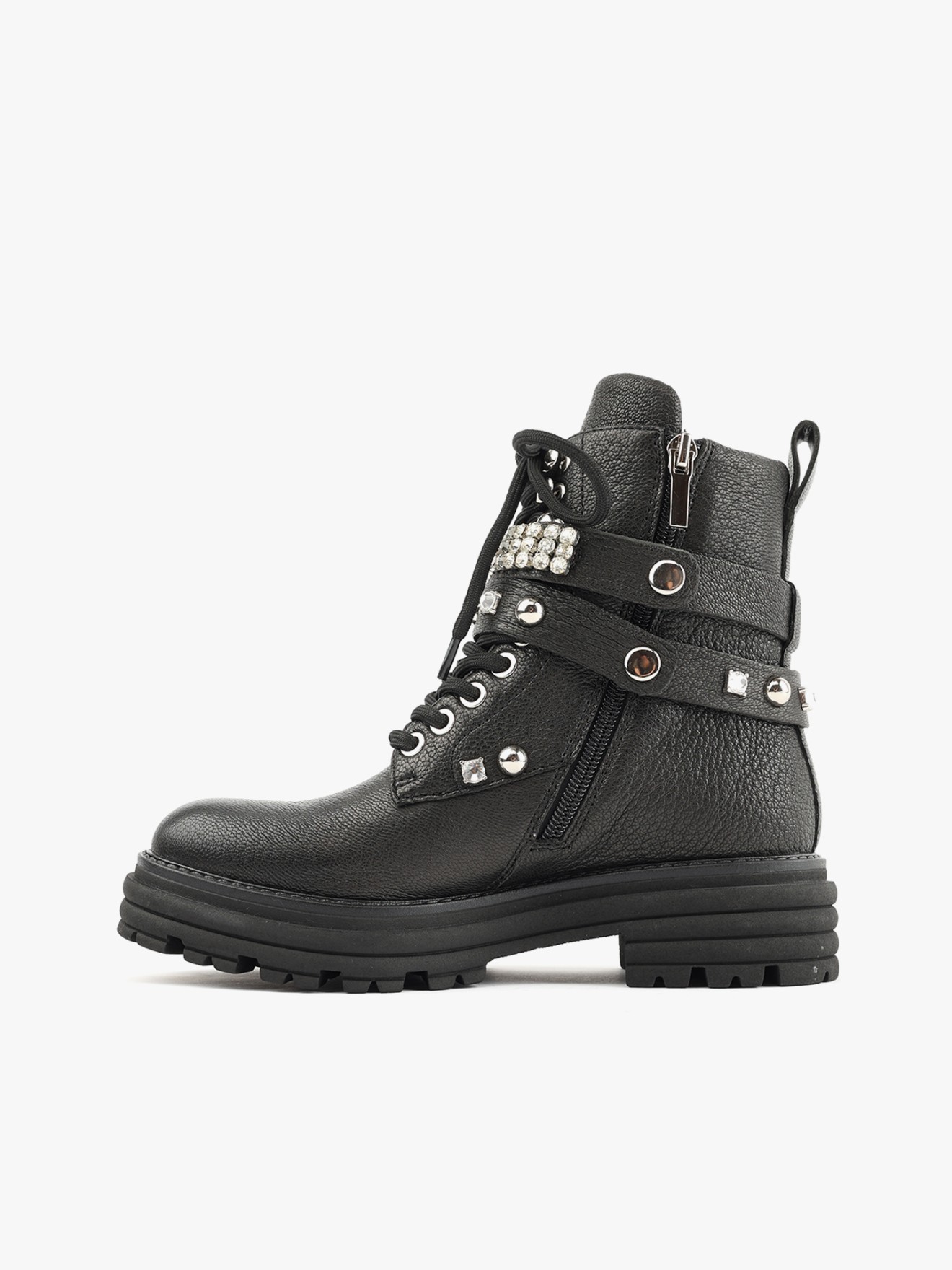 Militar Boots de Pele