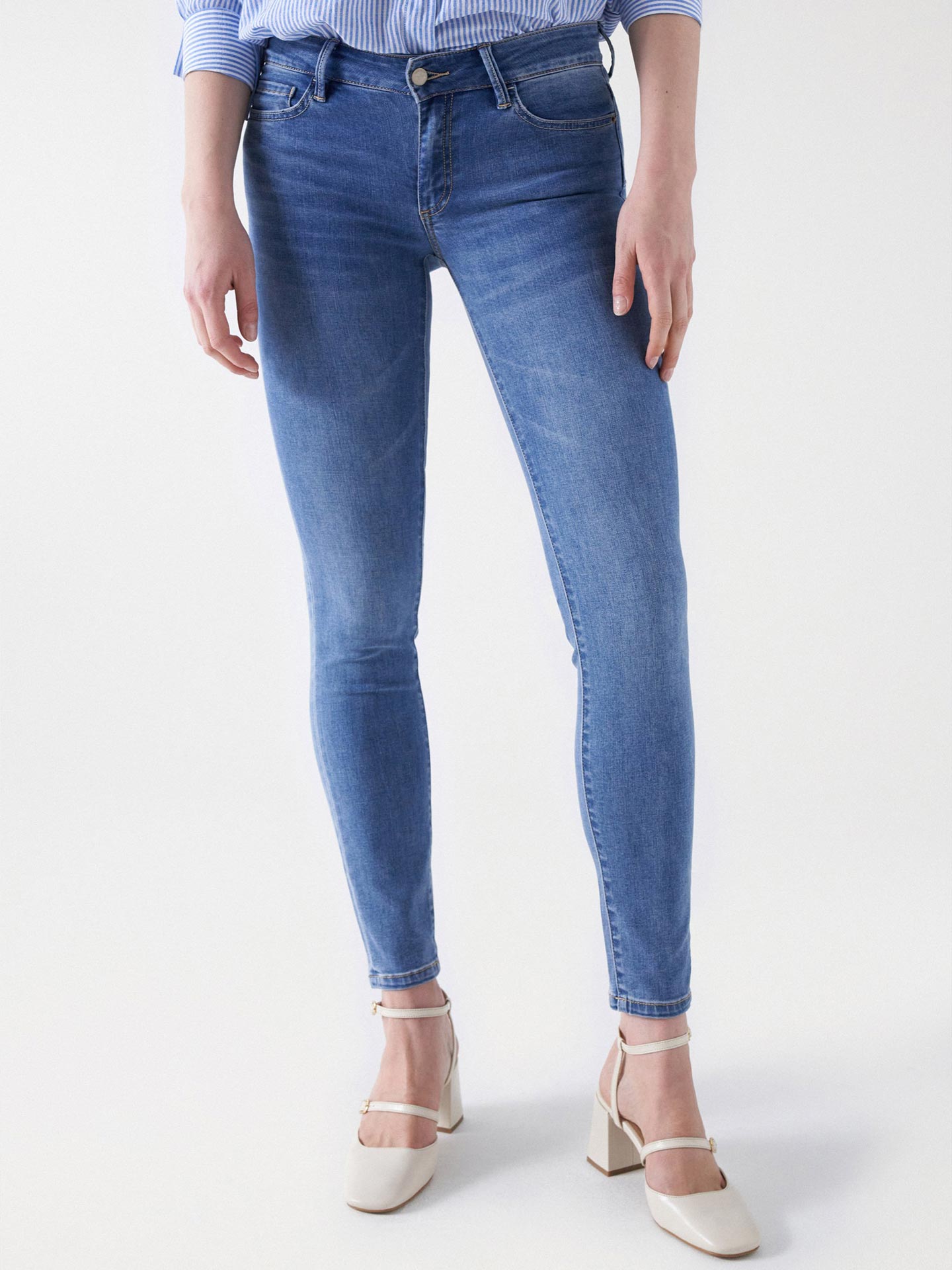 Calças de Ganga Wonder Push Up Skinny Fit