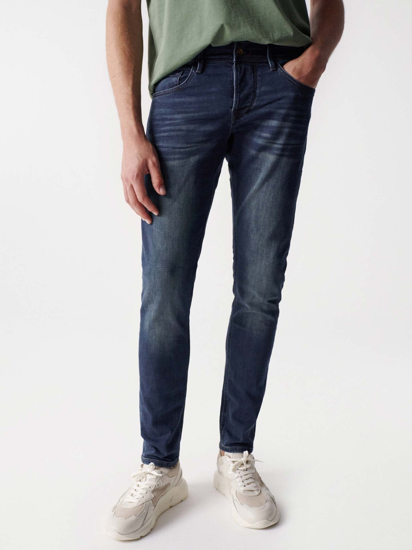 Calças de Ganga Skinny Fit