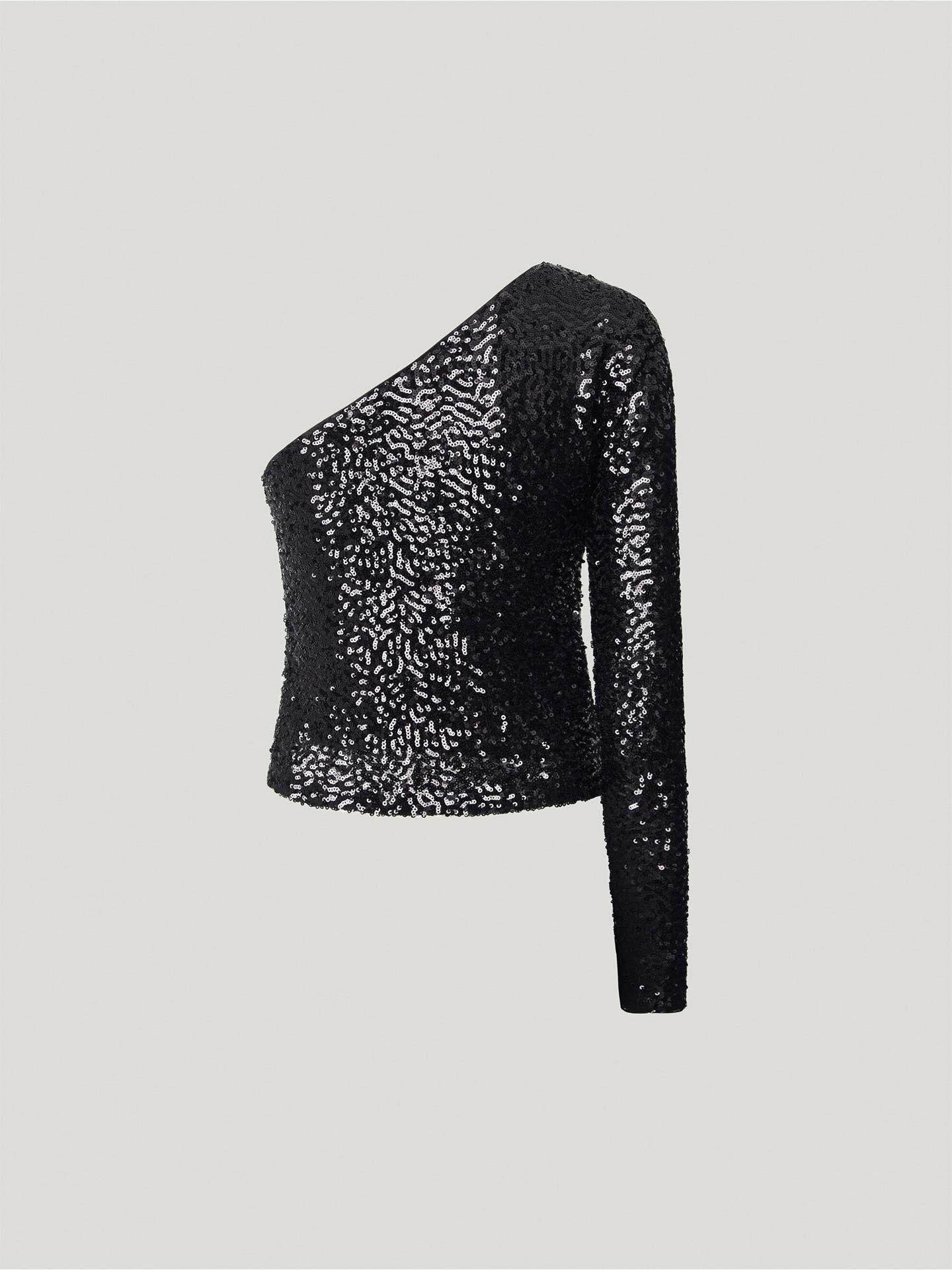 Top Assimétrico Com Lantejoulas