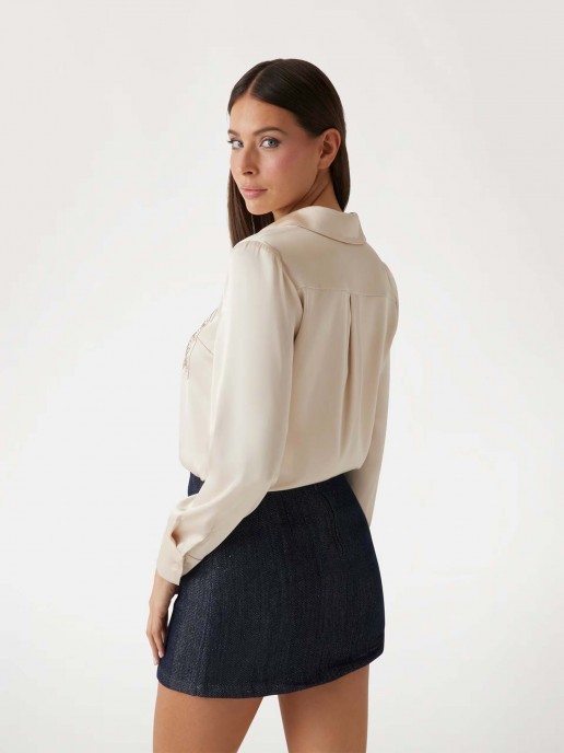 Camisa Acetinada