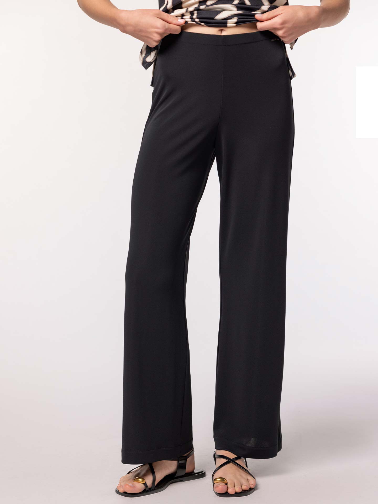 Calças de Malha Straight Fit