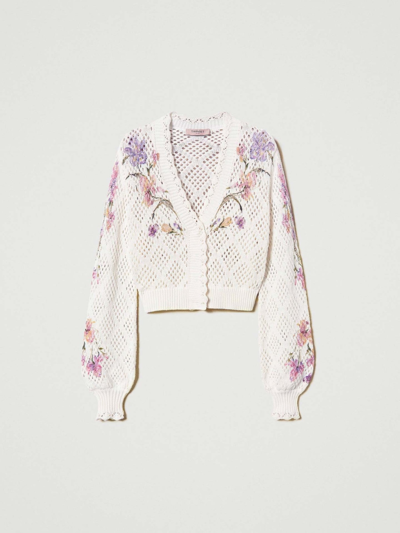 Cardigan com Padr�o