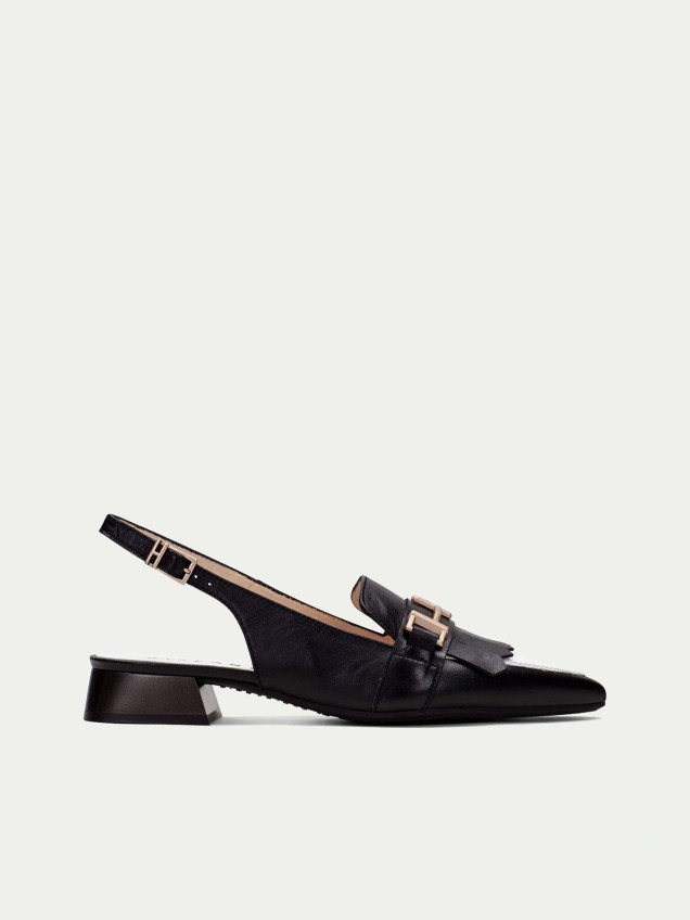 Slingbacks de Pele