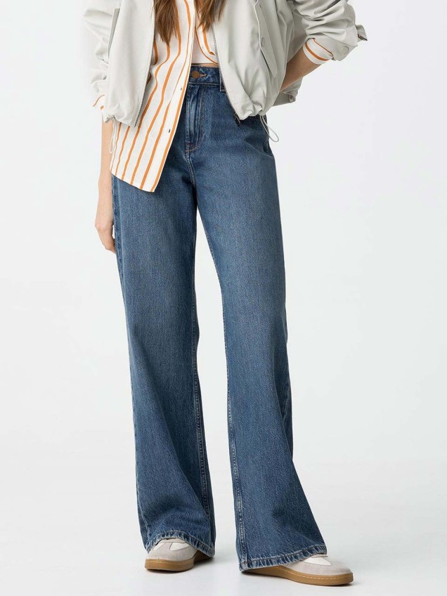 Calças de Ganga Straight Fit