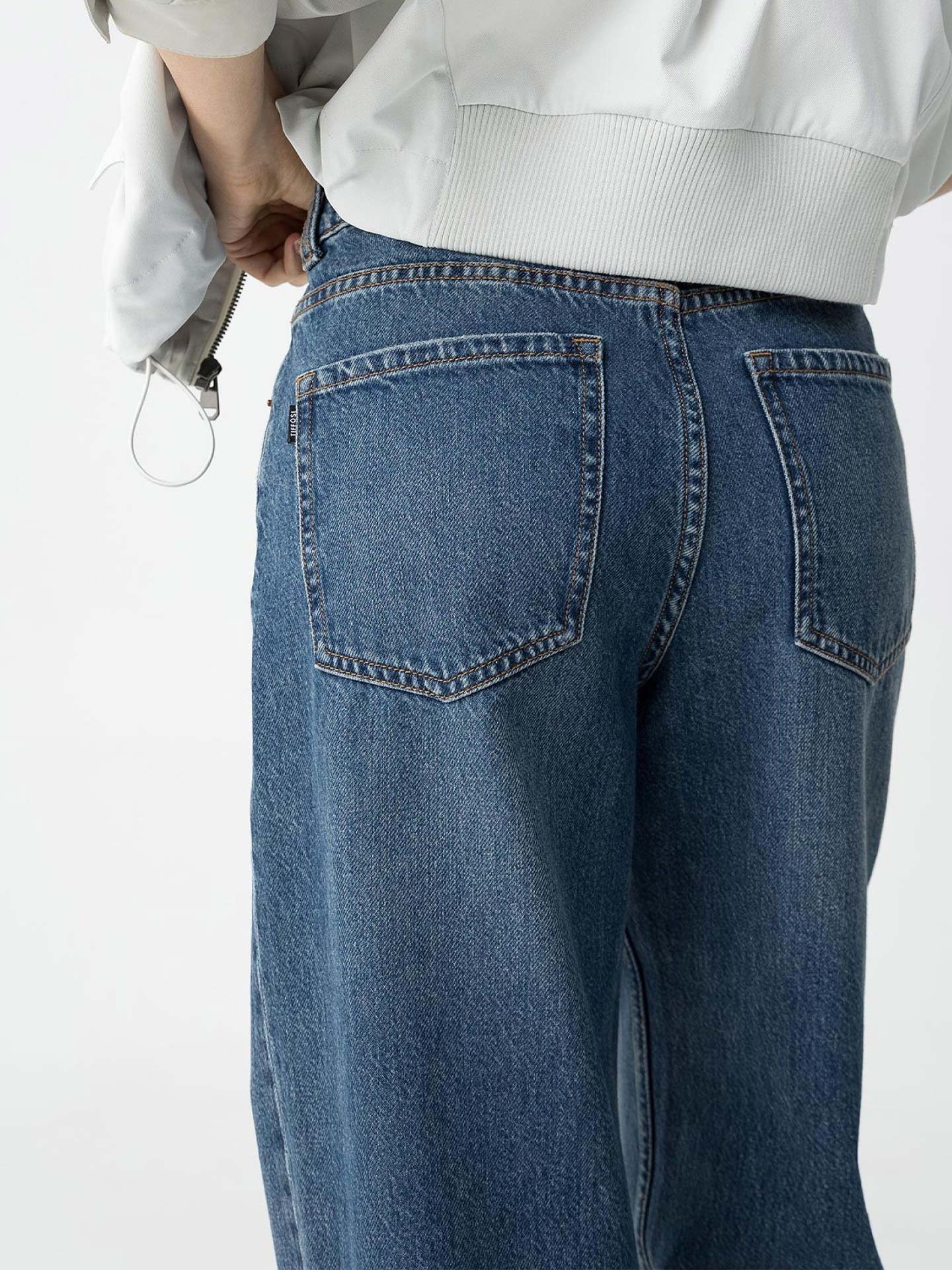 Calças de Ganga Straight Fit