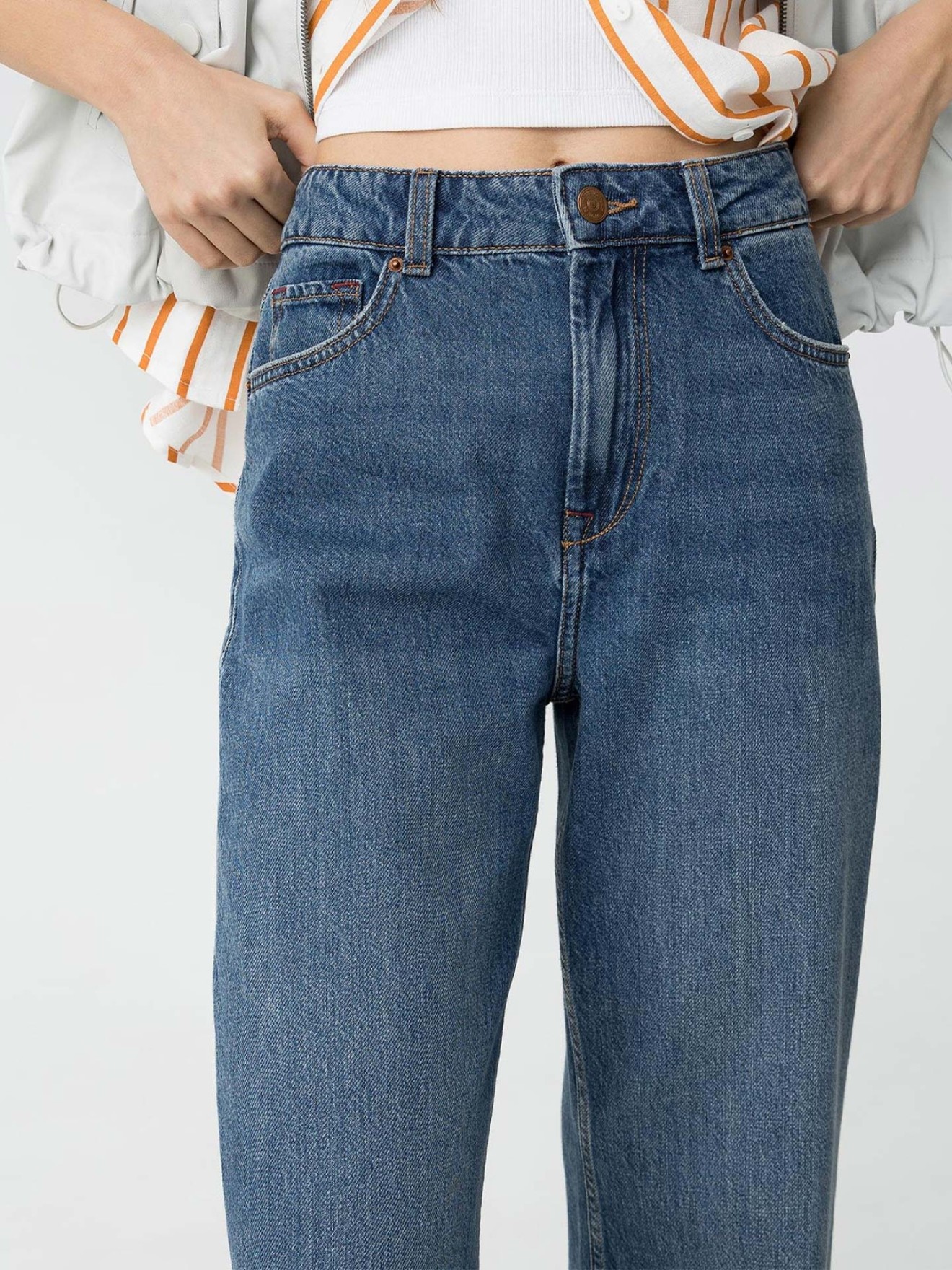 Calças de Ganga Straight Fit