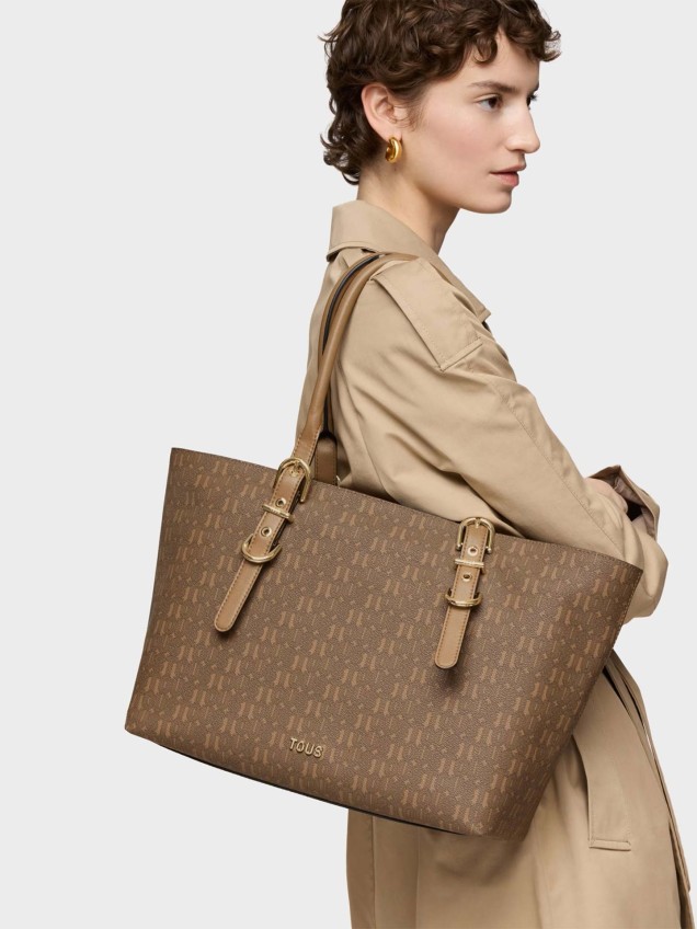 Tote Bag Buckles Silhouette