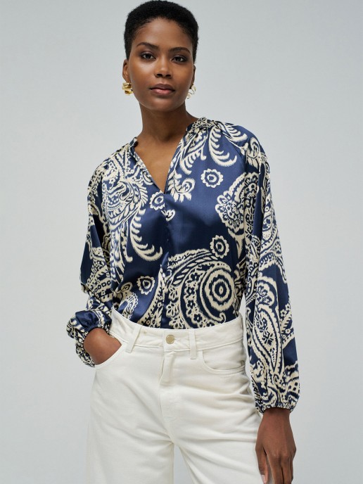 Blusa Acetinada