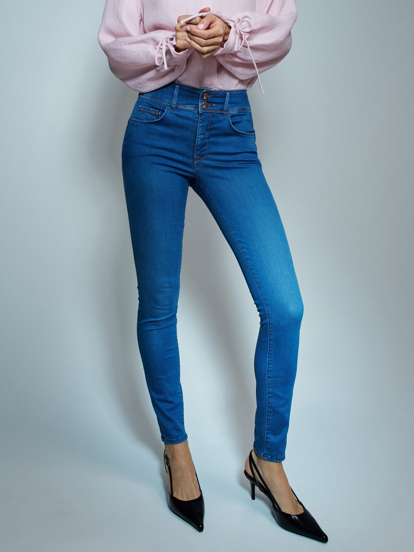 Calças de Ganga Secret Push In Skinny