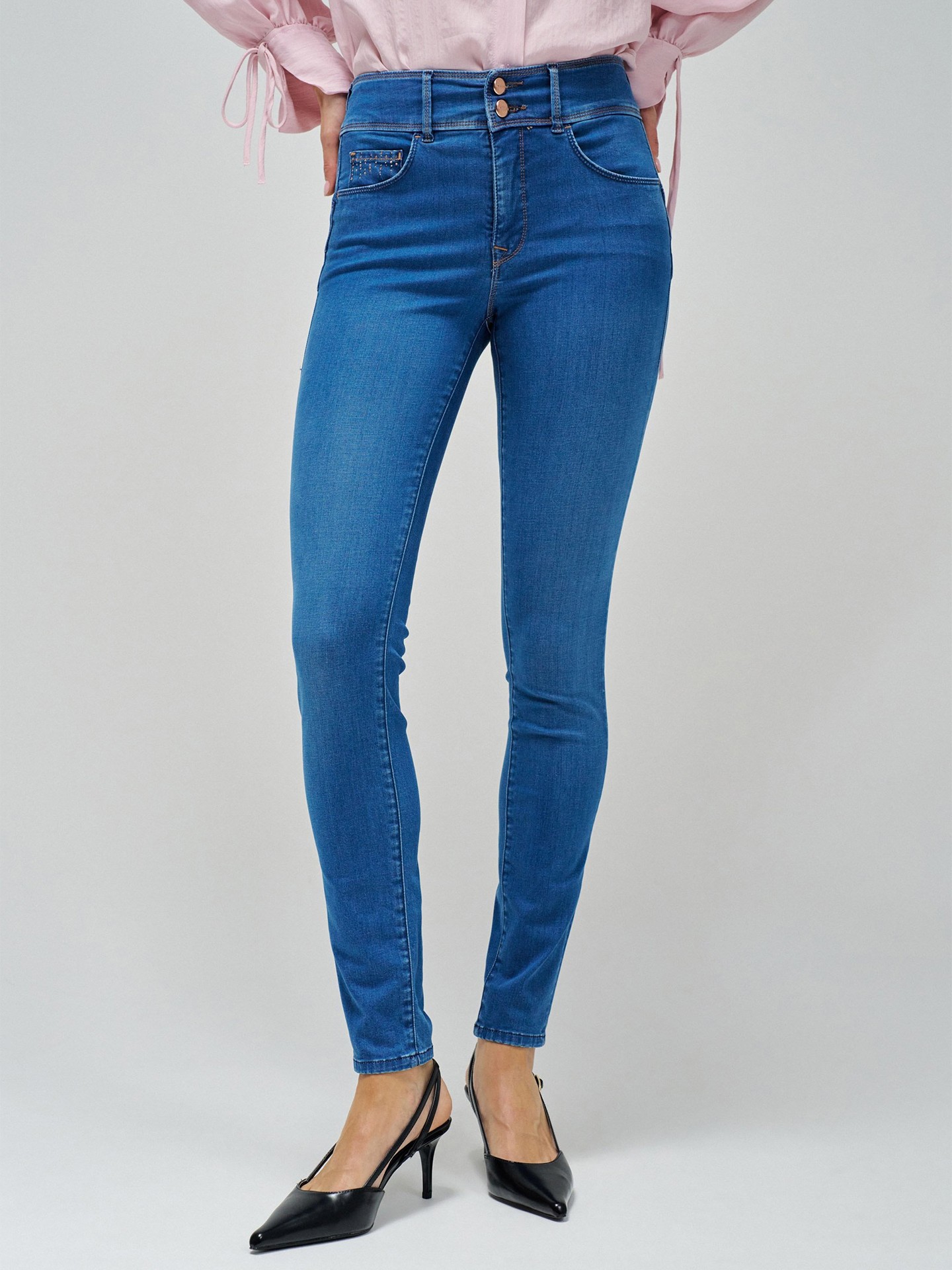 Calças de Ganga Secret Push In Skinny