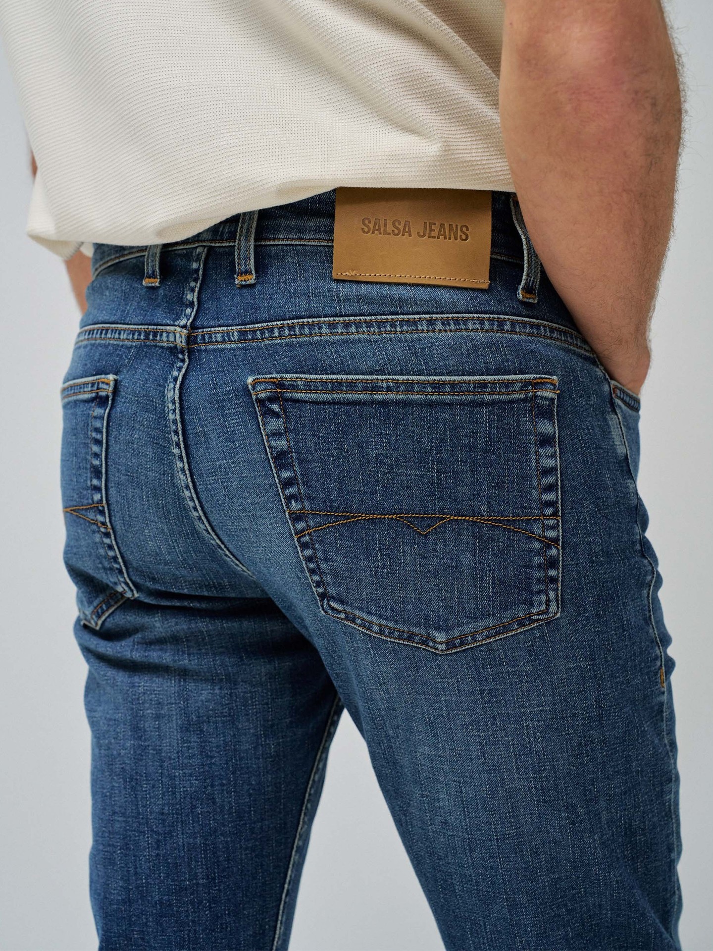 Calças de Ganga Slim Fit