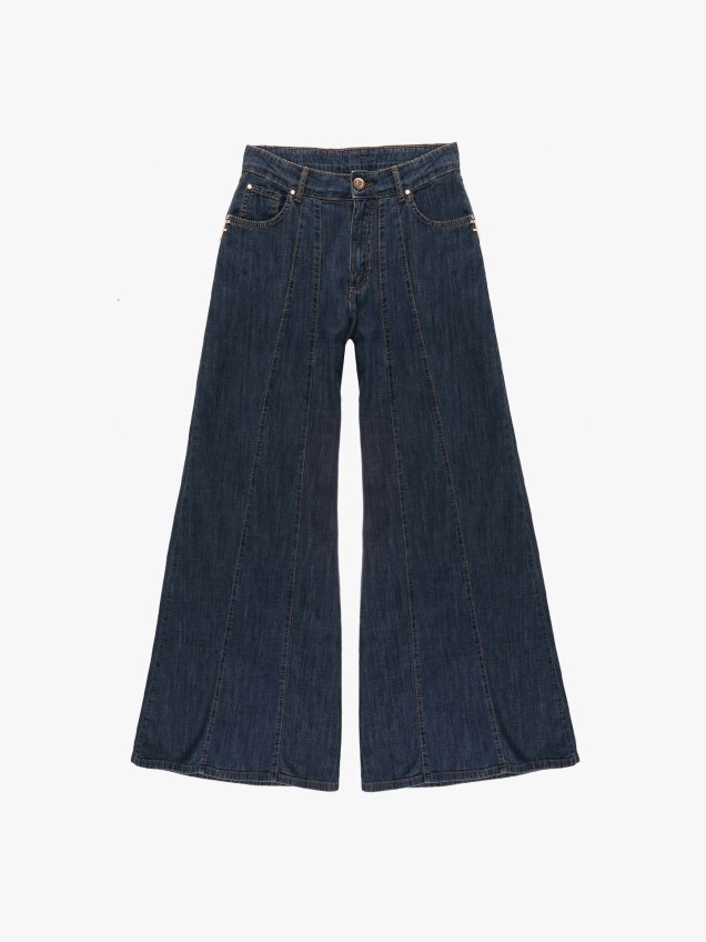 Calças de Ganga Palazzo