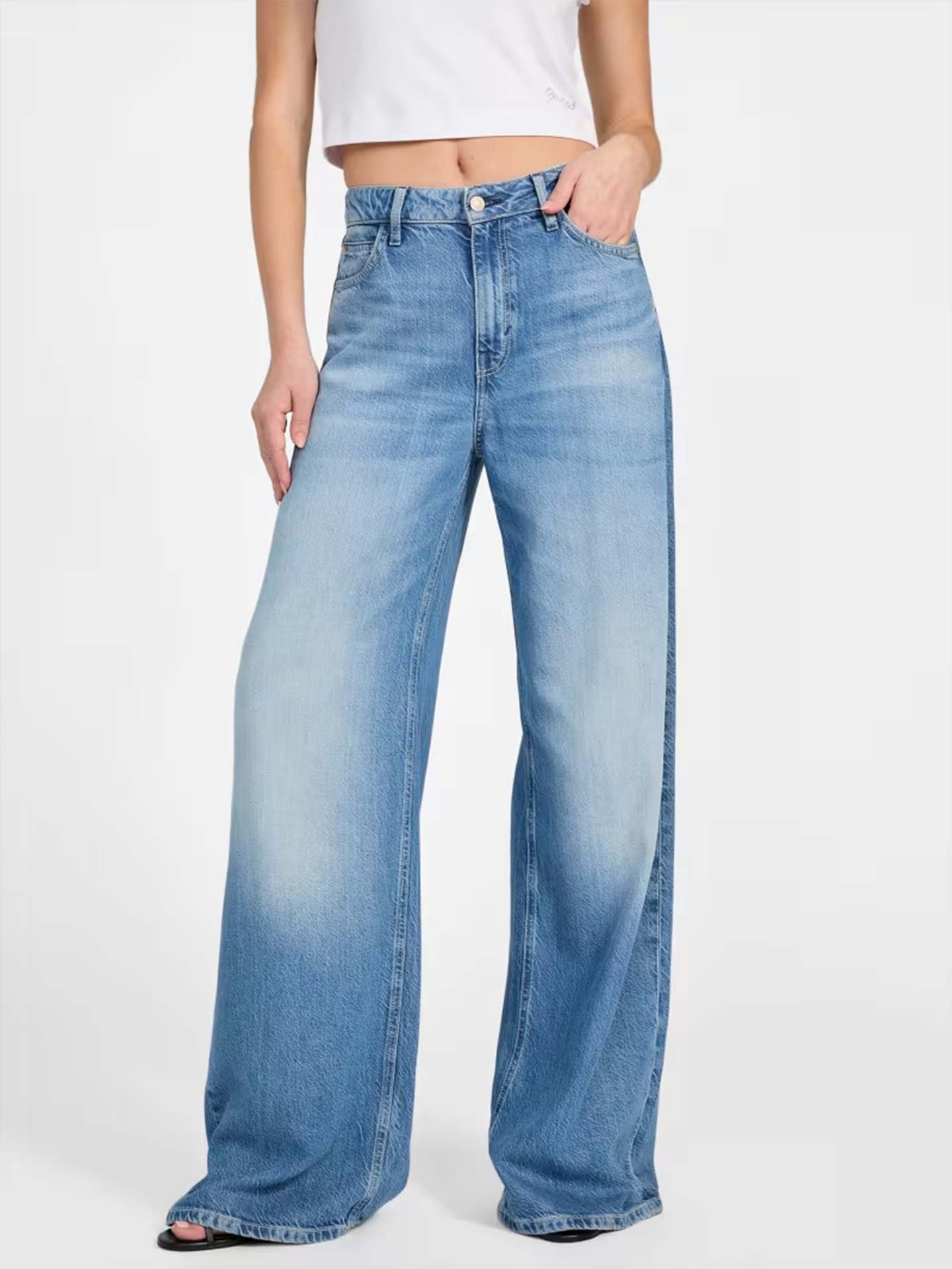 Calças de Ganga Wide Leg