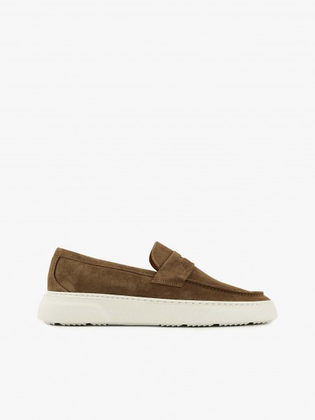 Loafers em Pele