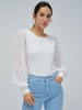 Camisola com Mangas em Bordado