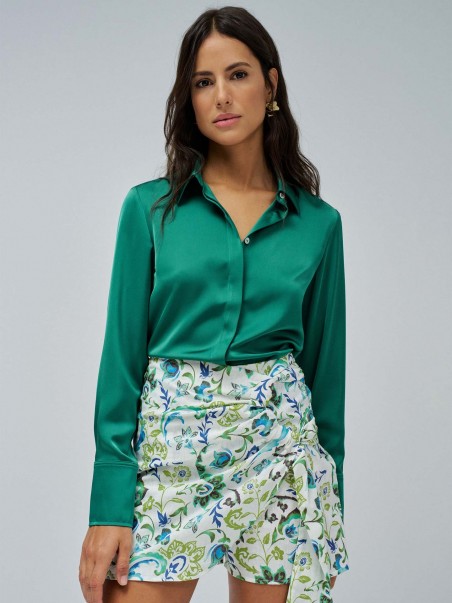 Camisa Acetinada