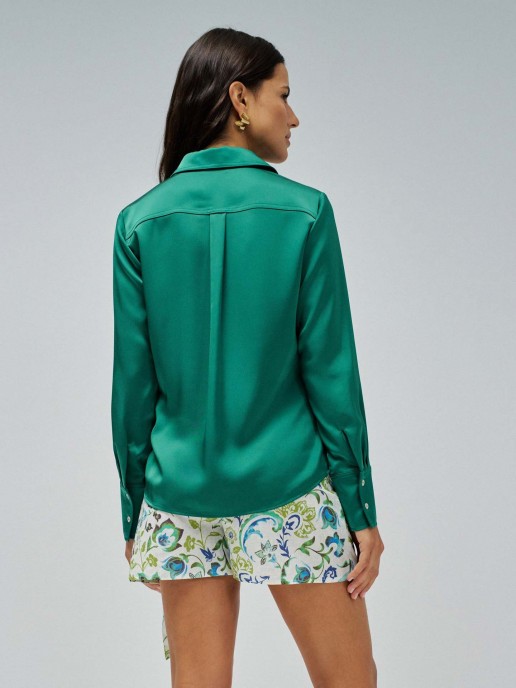 Camisa Acetinada