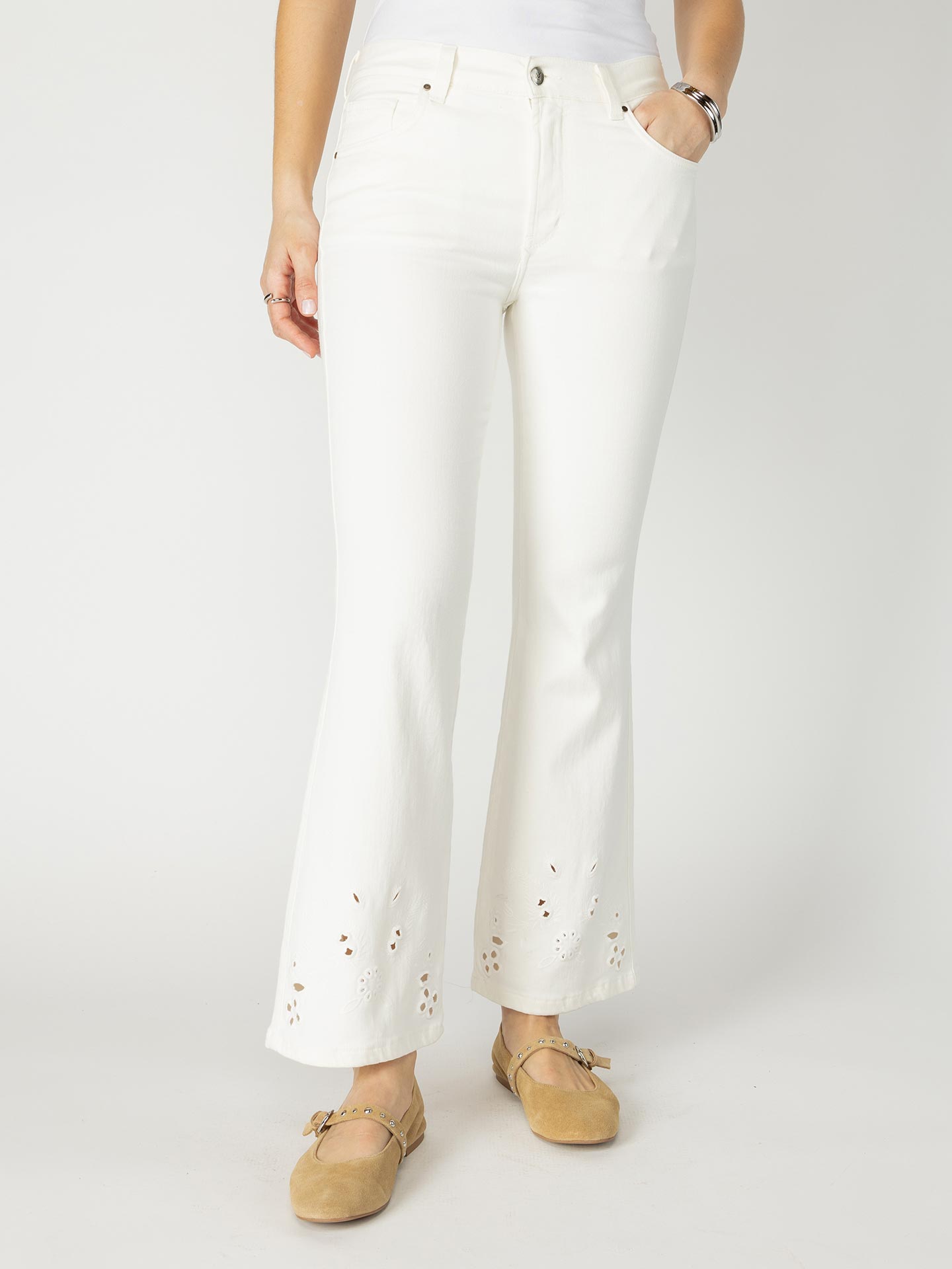 Calças de Ganga Flared Fit