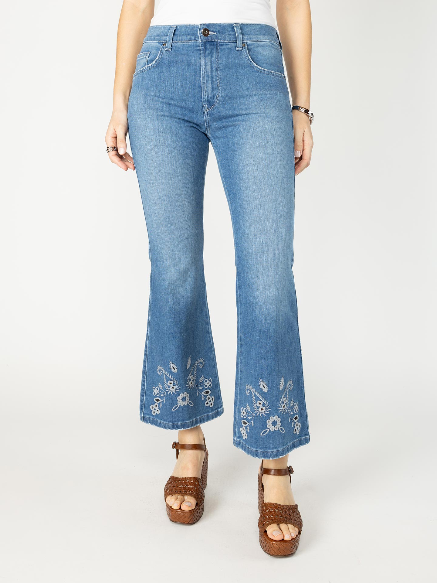 Calças de Ganga Flared Fit