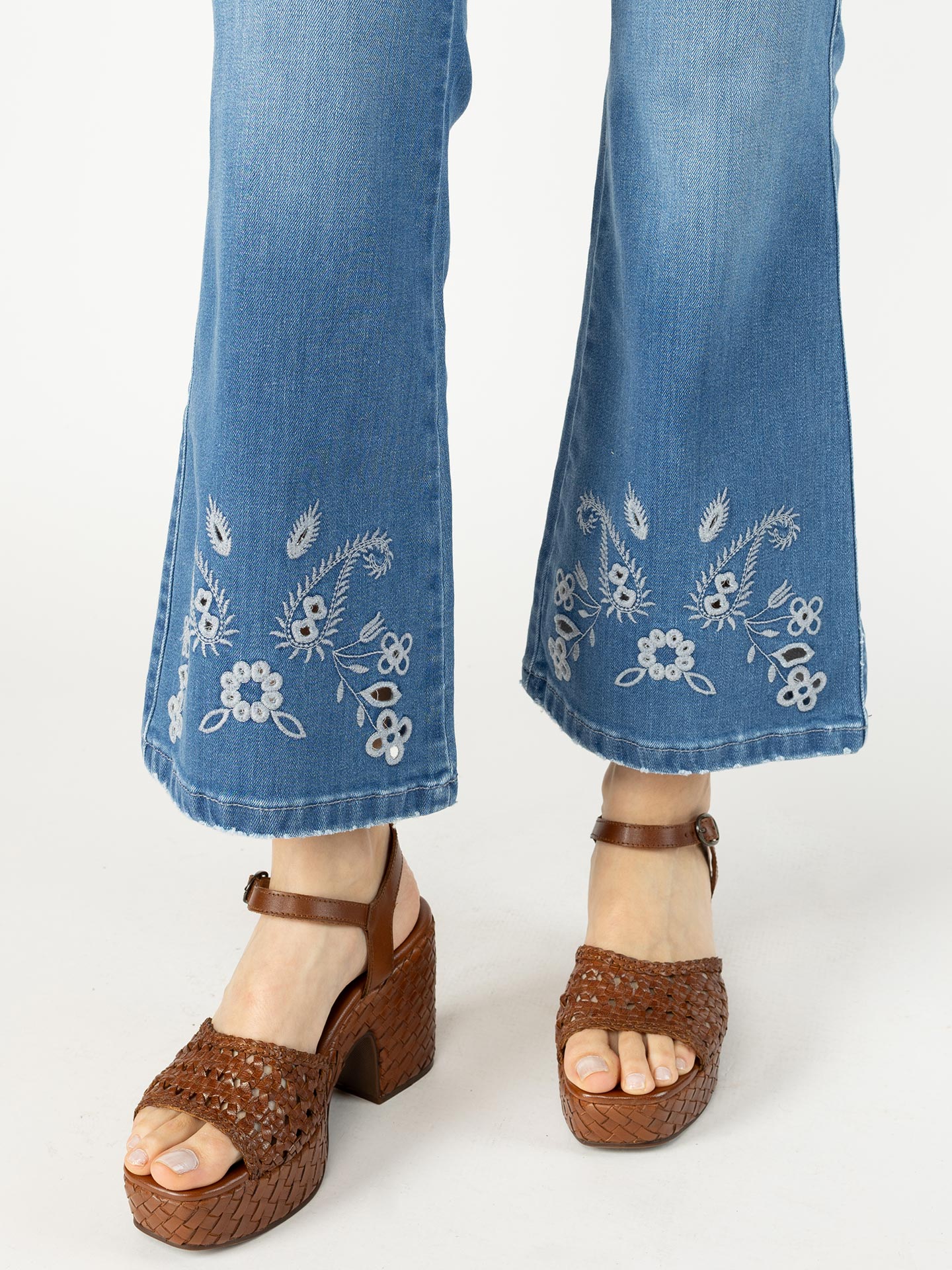 Calças de Ganga Flared Fit