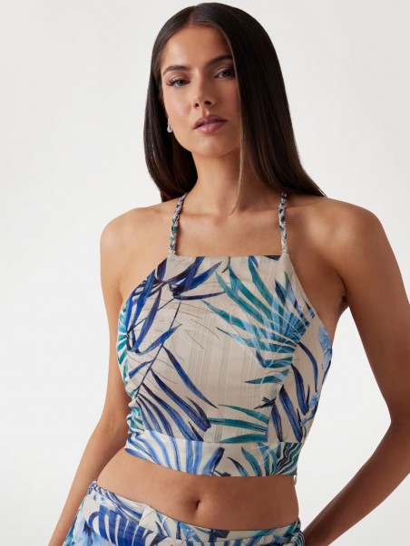 Top Curto Estampado