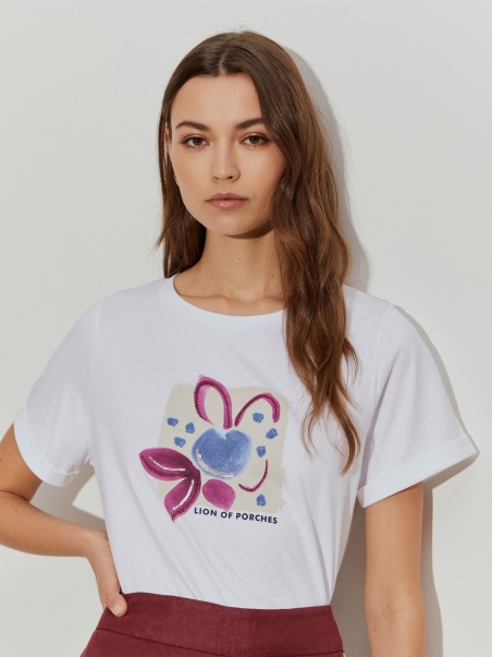 T-Shirt com Estampado