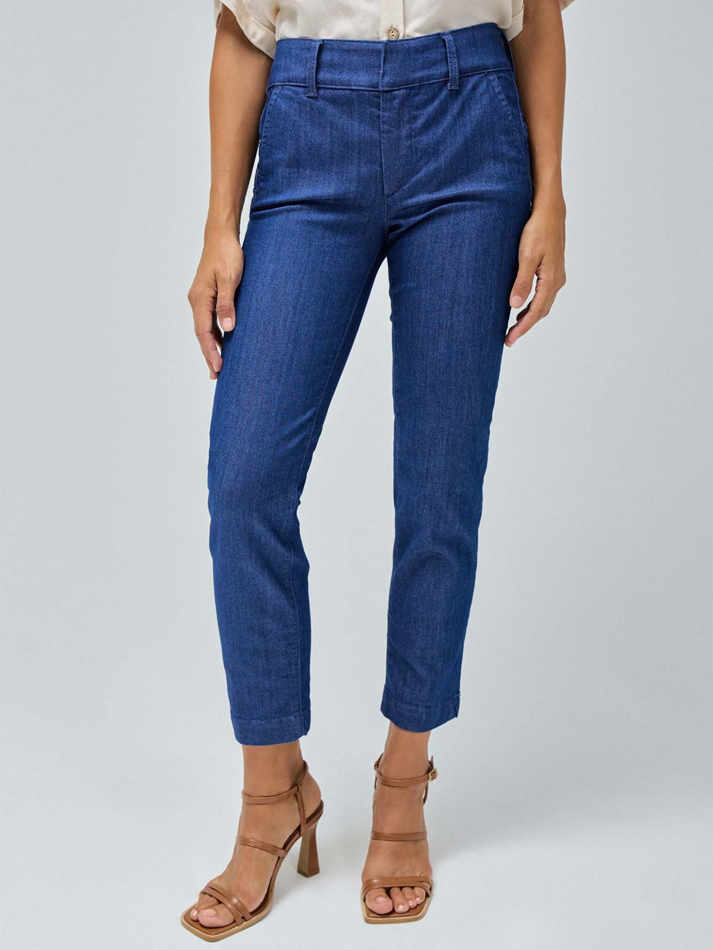 Calças Chino Secret Push-in Cropped Slim