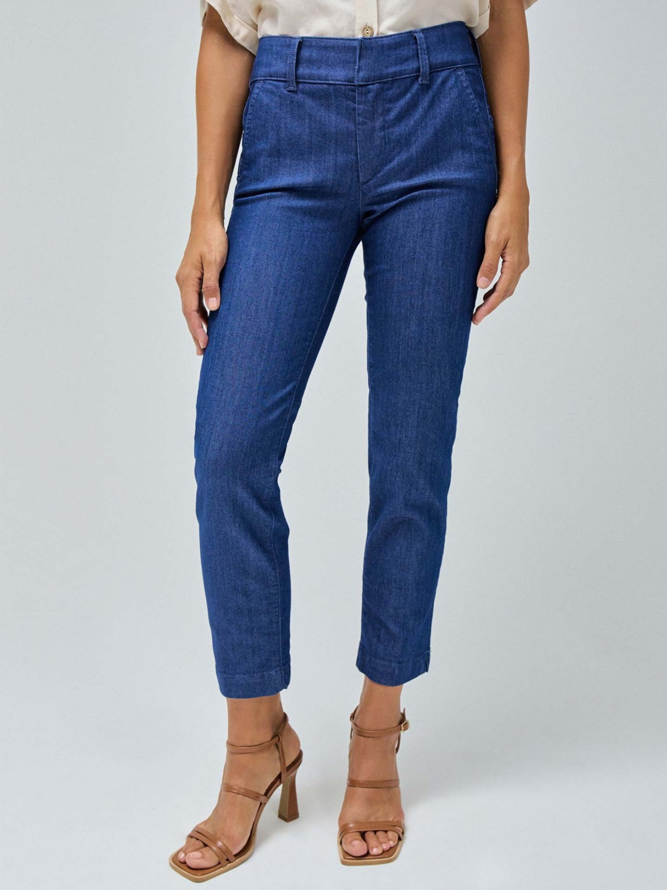 Calças Chino Secret Push-in Cropped Slim